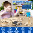 thumbnail image 2 of Juguetes solares de madera 8 en 1 de STEM Science Kit Lucky Guess, 2 of 8