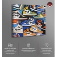 thumbnail image 2 of Puzzle Sneakers Canvas Urban Art Prints by Notoriart, Gallery Wrapped, 30" x 30", 2 of 7