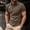 Brown, variant on Bcfgryg Men's Short Sleeve Shirt Summer Casual Solid Holiday Shirts Tops T Shirts for Men Green L