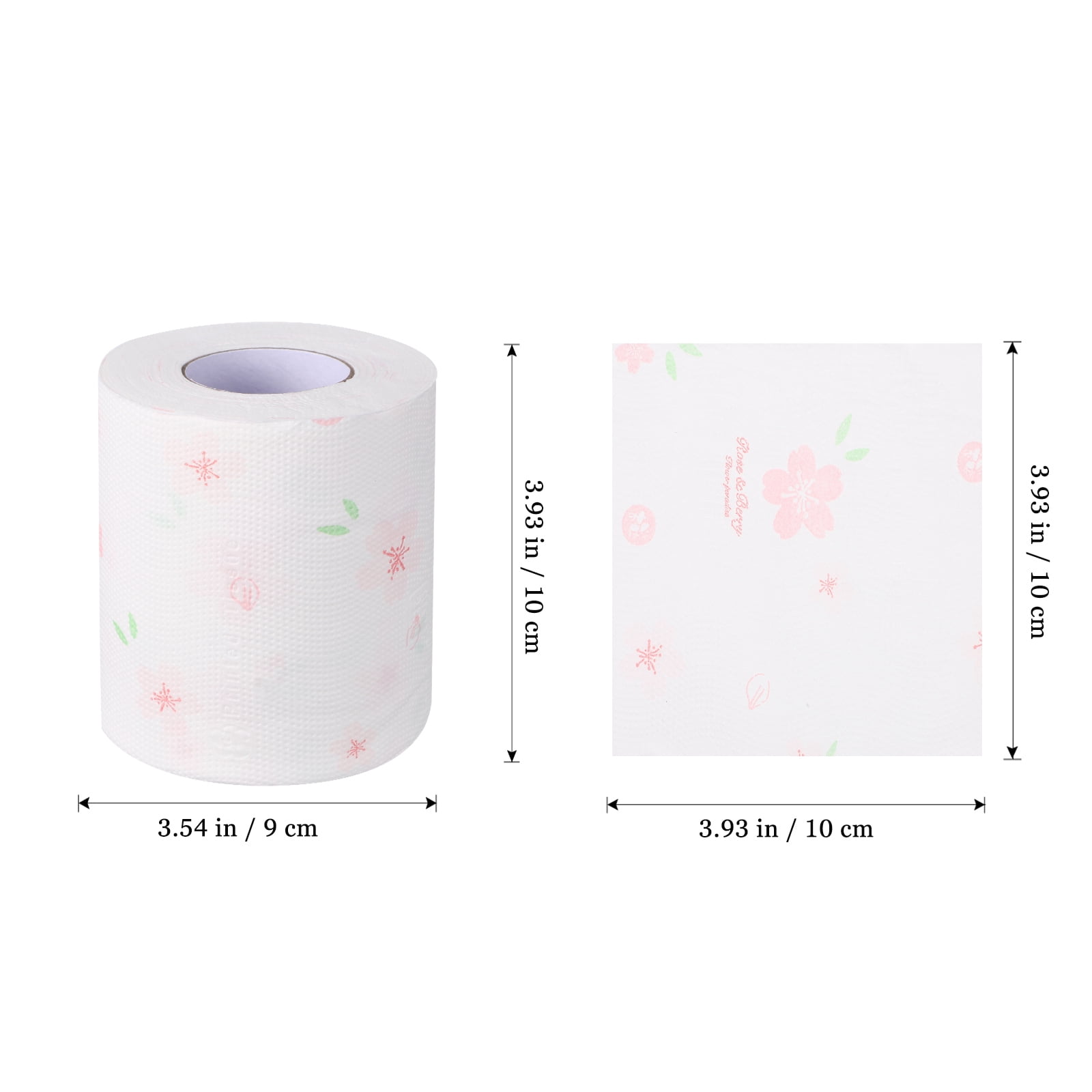 ETEREAUTY Decorative Flower Pattern Toilet Paper for Comfortable Bath Tissue