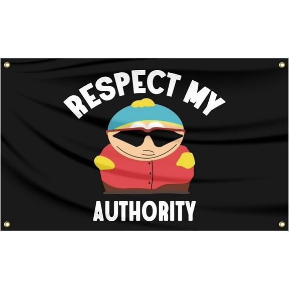 "Respect My Authority" Funny Flag ā 3x5FT Tapestry for College Dorm, Man Cave, or Outdoor Wall Decor