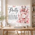 thumbnail image 5 of Glass Perfume Bottle with Pink Roses on White Background Inspirational Boho Wall Art for Women and Girls, Feminine Floral Decor, Birthday Gift Tapestry Wall Hanging for Bedroom and Dorm, 5 of 7