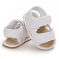 thumbnail image 6 of SOFMUO Baby Girls Boys Sandals Premium Soft Anti-Slip Rubber Sole Breathable Infant Summer Outdoor Water Shoes Toddler First Walkers(12-18 Months,White), 6 of 6