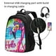thumbnail image 2 of Easygdp Tropical Flamingo Summer Mochila para Laptop de Viaje con Puerto USB, Mochila para Laptop con Puerto de Carga USB para Mujeres y Hombres, 2 of 7
