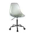 thumbnail image 3 of Urban Shop Black Acrylic Rolling Office Chair, 3 of 7