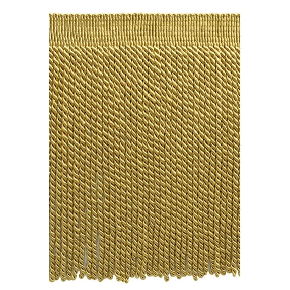 12" (30.5cm) Long Classic Bullion Fringe Trim with Knitted Header # BFS12,, Antique Gold #C4 (Dark Yellow Gold) Sold By The Yard (36"/3 ft/0.9m)