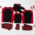 thumbnail image 5 of Christmas Pajamas for Family Matching Outfits Casual Long Sleeve Top and Plaid Pants Pajama Set 2023 Xmas Family Jammies Matching Holiday Pajamas Sets Sizes M-3X, 5 of 8