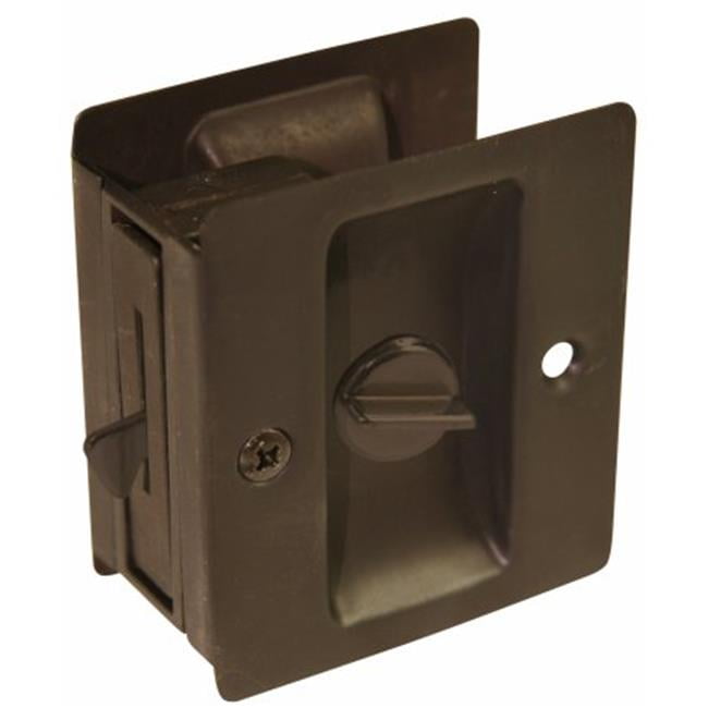 Oil Rubbed Bronze Privacy Pocket Door Lock
