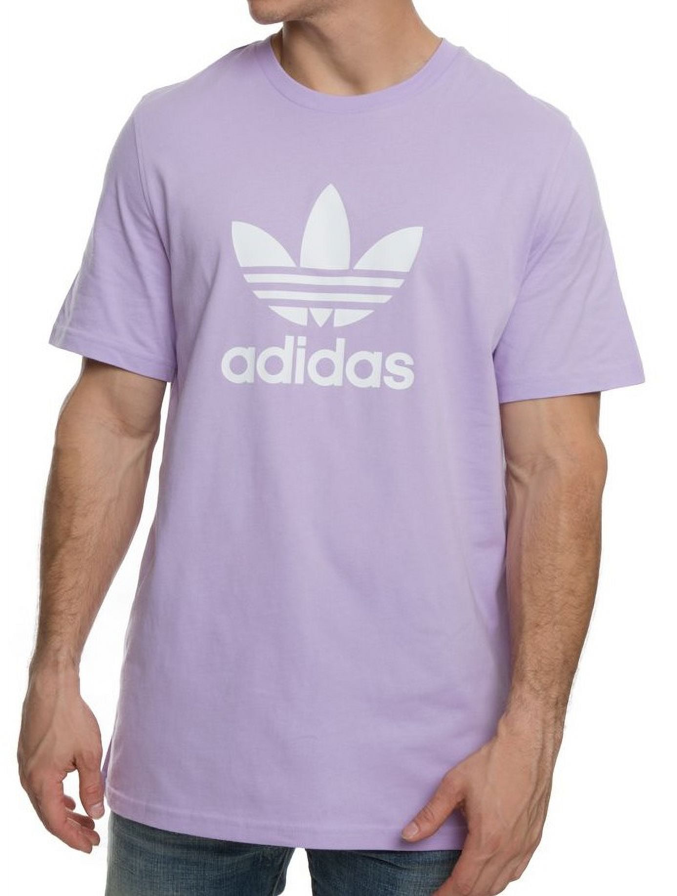 Adidas Men's T-Shirt - Purple - L
