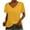 Yellow, variant on Staron Summer T Shirts for Women V Neck Short Sleeve Loose Casual Solid Color Blouse Tunic Beach Vacation Party Top, Yellow L