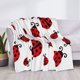 thumbnail image 3 of Fotbe Fly Flying Ladybug Manta de Franela con Estampado, Manta Ultrasuave para Cama, Sofá, Auto, Hipoalergénica y Antibolitas-50"x40", 3 of 6