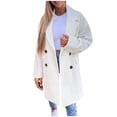 thumbnail image 2 of Babysbule Winter Jackets for Women Fashion Womens Warm Faux Coat Cardigan Winter Solid Long Sleeve Outerwear, 2 of 6