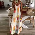 thumbnail image 3 of Cartoon Cake Design Sleeveless Dress Woman Fashion Long Dresses Women's Summer Suit Dress 2025, 3 of 7