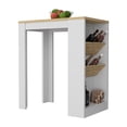 thumbnail image 3 of MDF Kitchen Island in White Macadamia for Easy Wine Bottle Access, 3 of 3