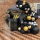 thumbnail image 2 of Kit de arco de globos negro y dorado – 109 arco de globos de cumpleaños de oro negro y plata, kit de guirnalda de globos para decoración de cumpleaños de niño niña, boda, Halloween, fiesta de Eid Mubarak, jubilación brillar Electrónica, 2 of 5