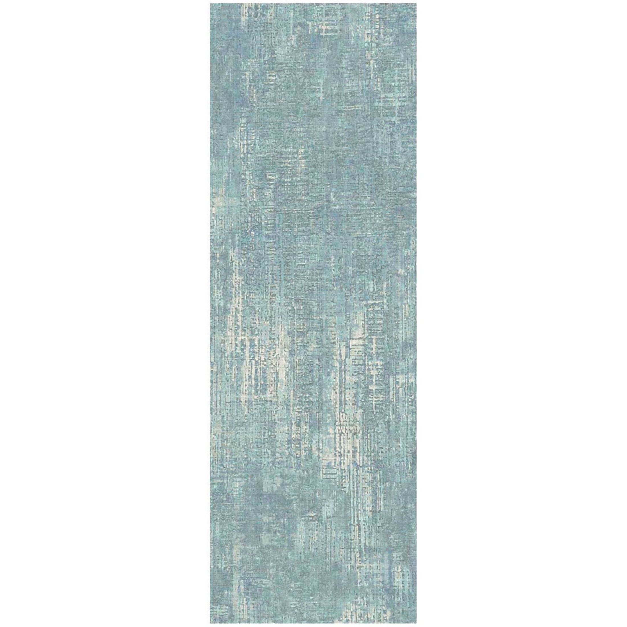 Nourison Botanical Washables 2' x 6' Green Modern Indoor Rug
