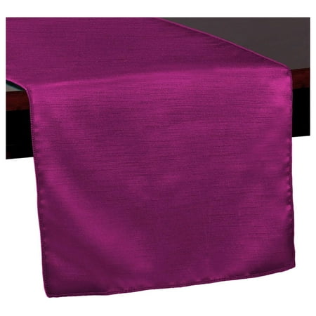 

Wension -2 Pack- Reversible Shantung - 14 x 54-Inch Table Runner Raspberry Red