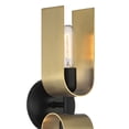 thumbnail image 3 of Designers Fountain U Turn 2 Light Matte Black Wall Sconce Light, D263M-2WS-MB, 3 of 5