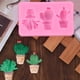 thumbnail image 4 of Inteprter Molde de silicona con forma de Cactus, reutilizable, lavable, para cocina, Fondant, pastel, arte, planta, molde, herramienta de moldeo, Cocina y Comedor Inteprter HA078954-00, 4 of 6