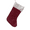 FUCHSIA, variant on Momentum Brand Christmas Happy Holiday 16" Tinsel Stocking; Silver Color