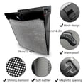 thumbnail image 2 of Leather Car Storage Bag - Hanging Folding Trash Can with Artificial Diamonds - Rear Shelf Box for Car Chairs, 2 of 14