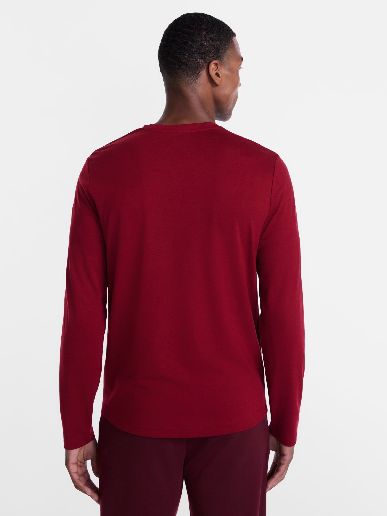 Athletic Works Men's and Big & Tall Men's Tri-Blend Tee with Long Sleeves, Sizes XS-4XLT, 2XB-5XB