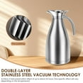 thumbnail image 2 of AEVXKHI 2L Thermal Coffee Jug, Thermal Coffee Carafe, Stainless Steel Insulated Coffee Carafe, Insulated Coffee Pot Leakproof Thermal Coffee Flask Vacuum Thermal Coffee Pot for Home, 2 of 11