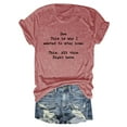 thumbnail image 2 of Wangmeiwg Women See This Is Why I Wanted To Stay Home This All This Right Here Letter Printed Round Neck Short Sleeve Casual T Shirt Top Short Sleeve Tee Tops, 2 of 3