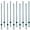 Green 53, variant on Steel Fence Posts 5 Feet 5 Pack, U-Channel Metal Garden Fence Post for Wire Fence, Corner Anchor Posts, Green Powder Coated