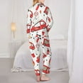 thumbnail image 5 of Disketp Pajamas Set Long Sleeve Sleepwear Womens Button Down Nightwear Pj Sets-Fire Truck, 5 of 9
