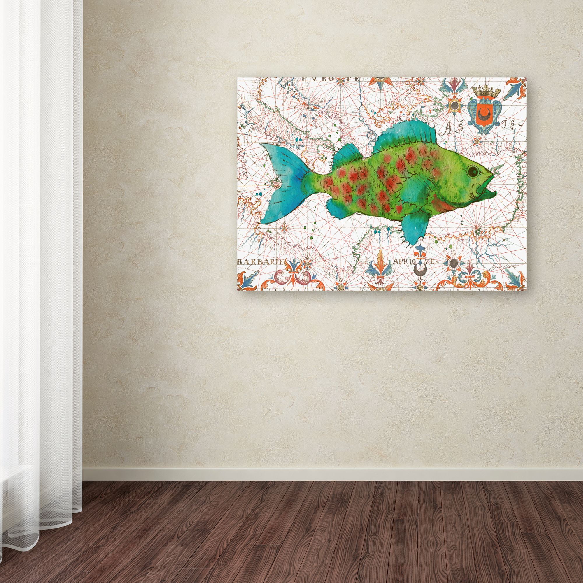 Trademark Fine Art 'Nautical Treasures 1' Canvas Art by Jean Plout