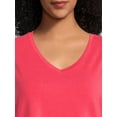 thumbnail image 4 of Terra & Sky Women’s Plus Size V-Neck Tee, 4 of 5