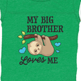 thumbnail image 4 of Inktastic My Big Brother Loves Me with Sloth and Hearts Boys or Girls Baby Bodysuit, 4 of 5