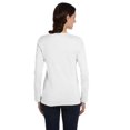 thumbnail image 4 of Bella Canvas T-Shirt à Manches Longues en Jersey pour Femmes, 2TG, Blanc, 4 of 4
