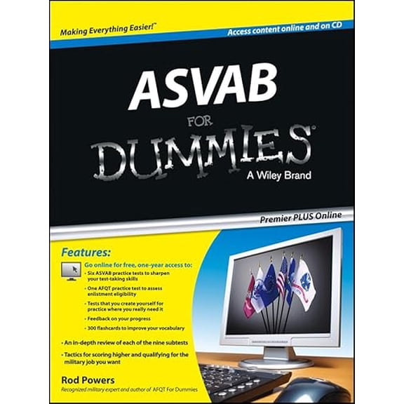 Pre-Owned ASVAB For Dummies, Premier Plus (with Free Online Practice Tests) (Paperback) 1118525531 9781118525531