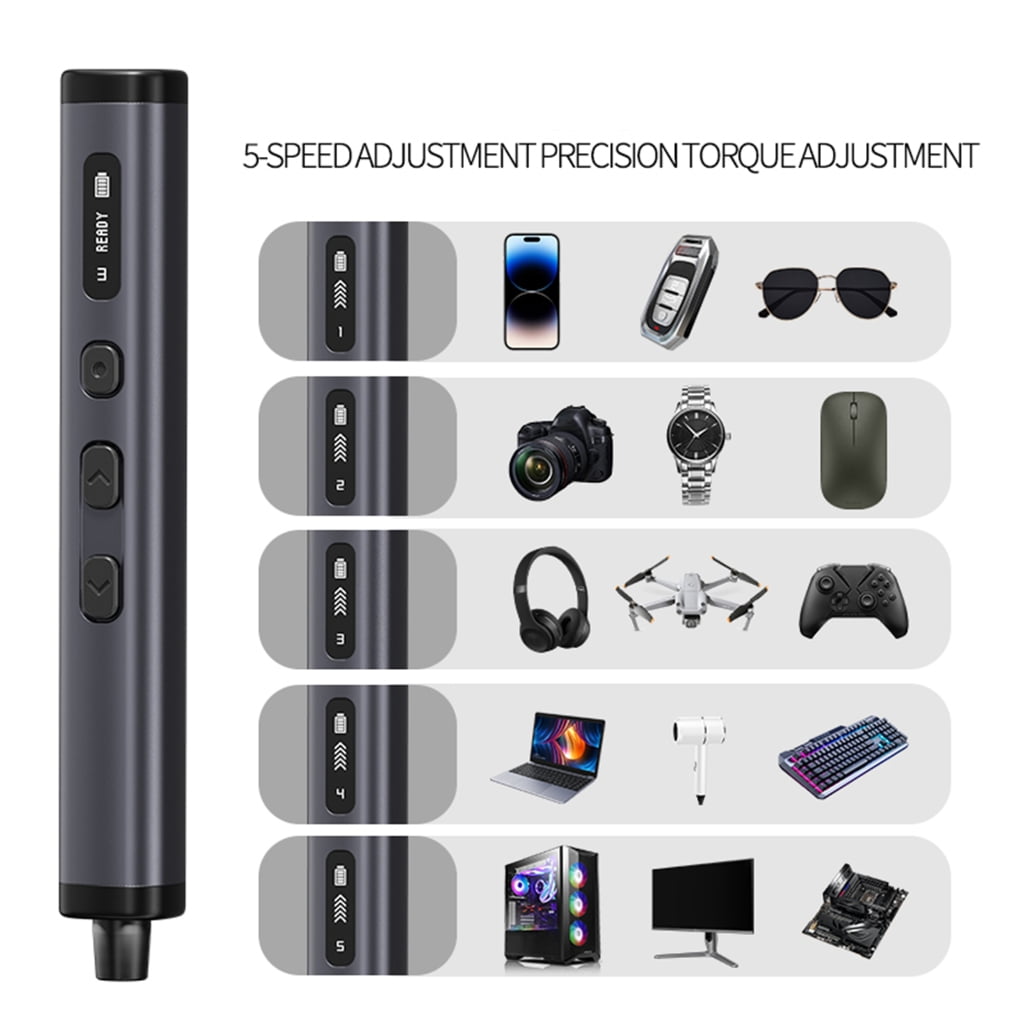 Shaft Electric Screwdriver Multi Purpose Tool Design Extended Battery Life