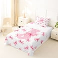 thumbnail image 5 of Erosebridal Ribbon Princess Bowknot Twin Sheet Sets,First Letter J Bedding For Girly 3-Piece, 5 of 6