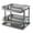 Grey, variant on Star Crafts Plastic Dish Rack 2 Tier With draining Tray Compact and Durable Kitchen Organizer for house hold