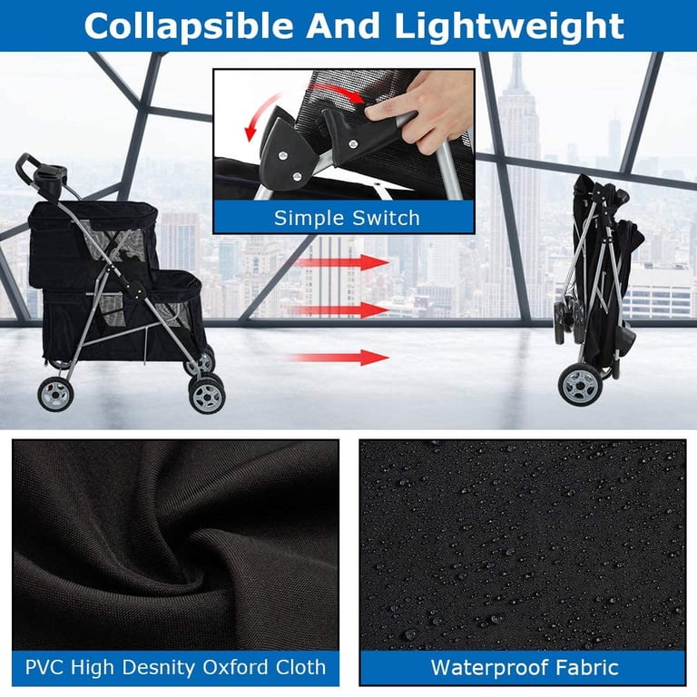 Bestpet Jogging Pet Stroller for Dogs and Cats photo 2