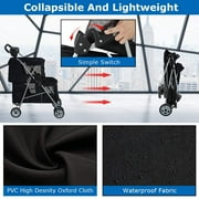 Bestpet Pet Stroller Carriers Bag Jogger Stroller for Dogs and Cats, Small and Medium (Black)