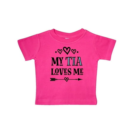 

Inktastic My Tia Loves Me Childs Gift Baby Girl T-Shirt
