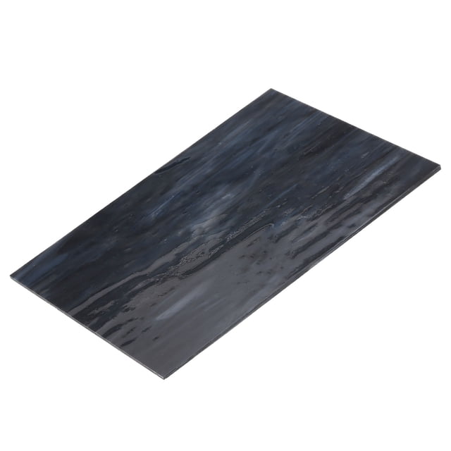 Unique Bargains Stained Glass Sheet Mosaic Tile 7.9 Inch x 5.9 Inch Dark Blue Stained Glass Sheets for Crafts Project