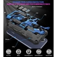 thumbnail image 3 of Camouflage Case for Oppo A17 with Magnetic Kickstand, Built-in 360° Rotate Ring Stand Magnetic Car Mount Phone Cover Case for Oppo A17 MC Dark Blue, 3 of 8