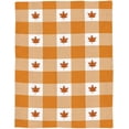thumbnail image 5 of Thanksgiving Soft Fleece Throw Blankets for Couch/Bed, Buffalo Plaid Flannel Blanket Cover for Picnic Camping Travel, Lightweight Microfiber Bed Throws, for All Seasons,50x60inch Autumn Maple Leaves, 5 of 6
