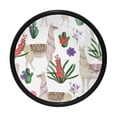 thumbnail image 1 of 4 Pcs Watercolor Llamas and Cacti Knobs for Kitchen Cabinet Cupboard Dresser Bookcase Drawer Pulls Handles Round Home Decor, 1 of 5
