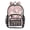 Cute White Daisies Pattern, variant on PVC Transparent Backpacks Clear Backpack for Travel and Outings Cute Pink and Blue Flowers