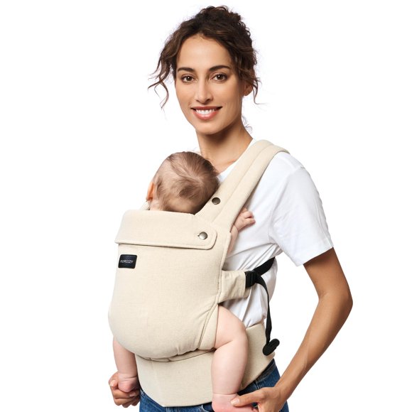Momcozy Portabebés Ergonomico Cangurera Bebe Mochila Lino