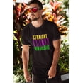 thumbnail image 2 of Old Glory Mens Mardi Gras Straight Outta New Orleans Short Sleeve Graphic T Shirt, 2 of 6