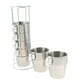 thumbnail image 4 of Juego de tazas de café apilables de acero inoxidable con soporte de metal, 10 unidades M, 4 of 9