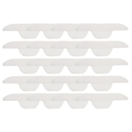 

20Pcs Useful Shirt Collar Sweat Absorption Stickers Invisible Stickers (White)